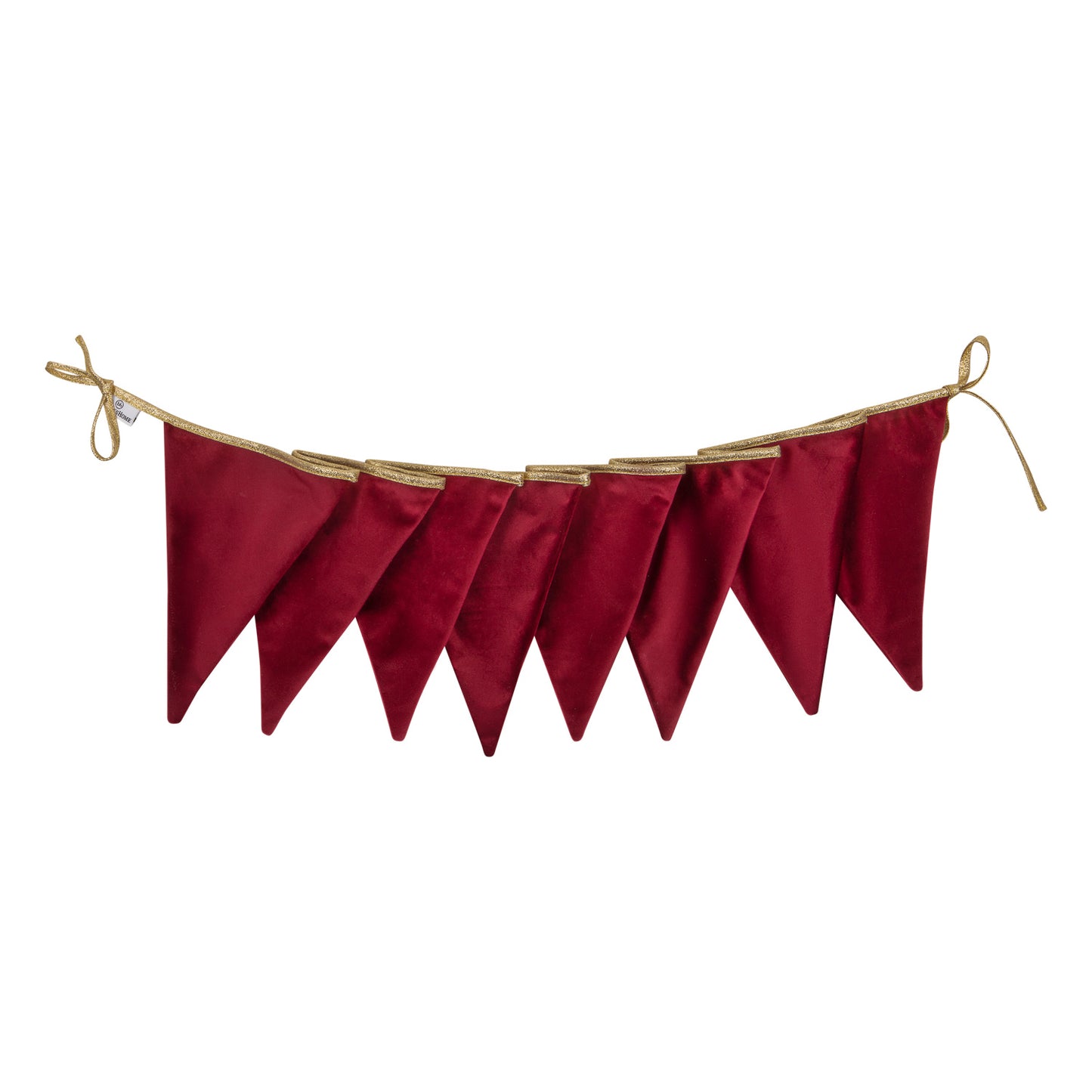 Girlanda welurowa burgundowa