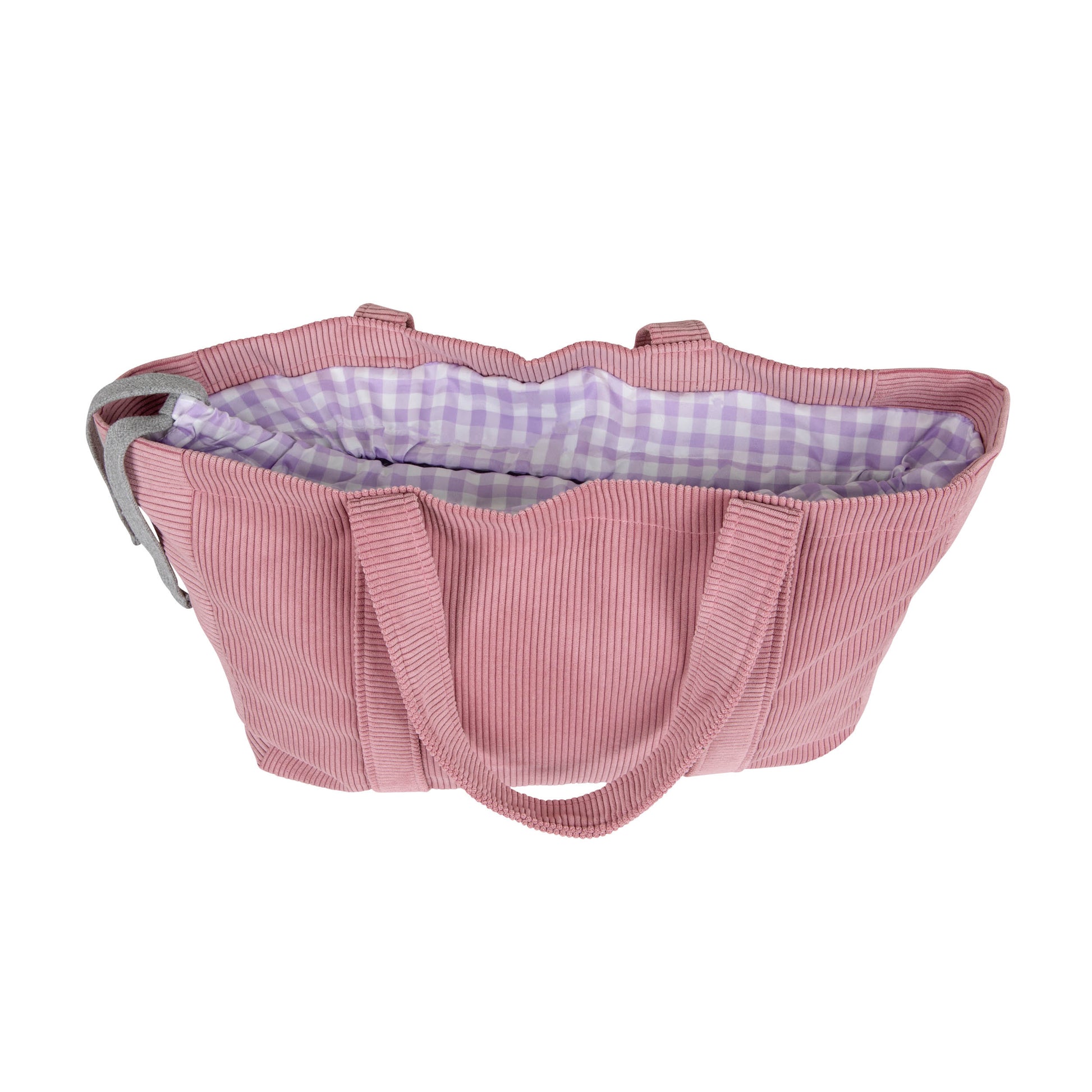 Duża sztruksowa torba na ramię od Bettys Home. Torba shopperka sztruksowa. Różowa torba 