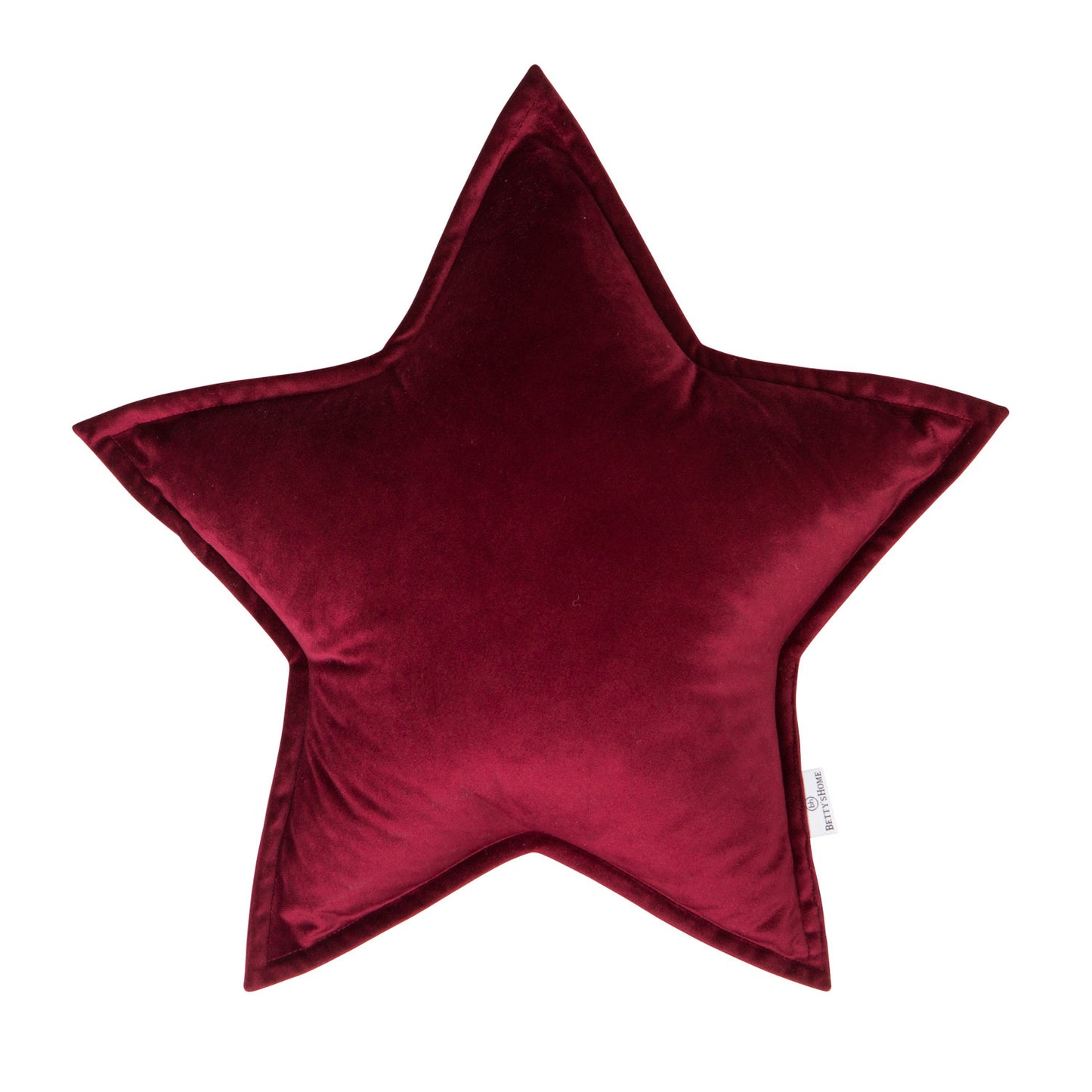 Duża poduszka gwiazdka czerwona welurowa od Bettys Home dekoracja świąteczna poduszka
