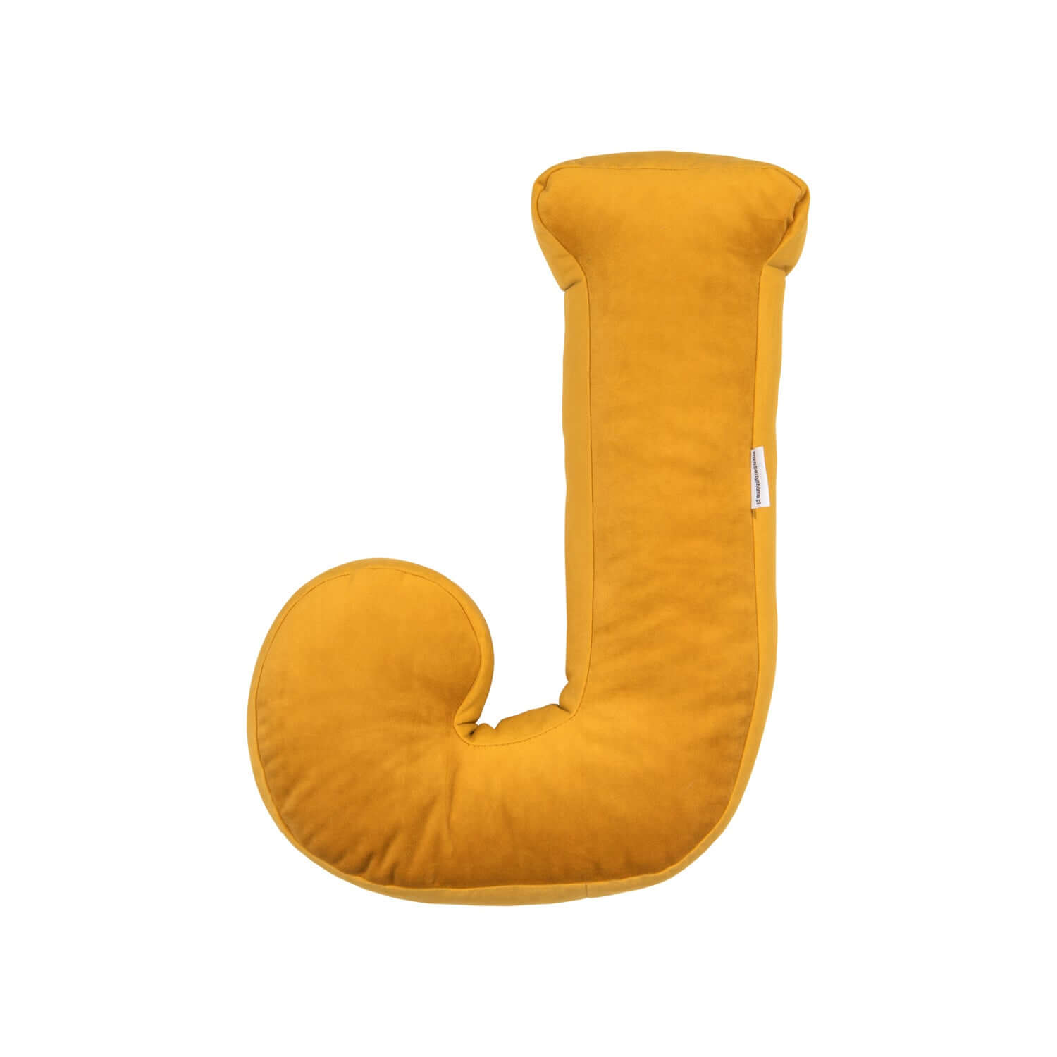 Poduszka literka welurowa J żółta od Bettys Home