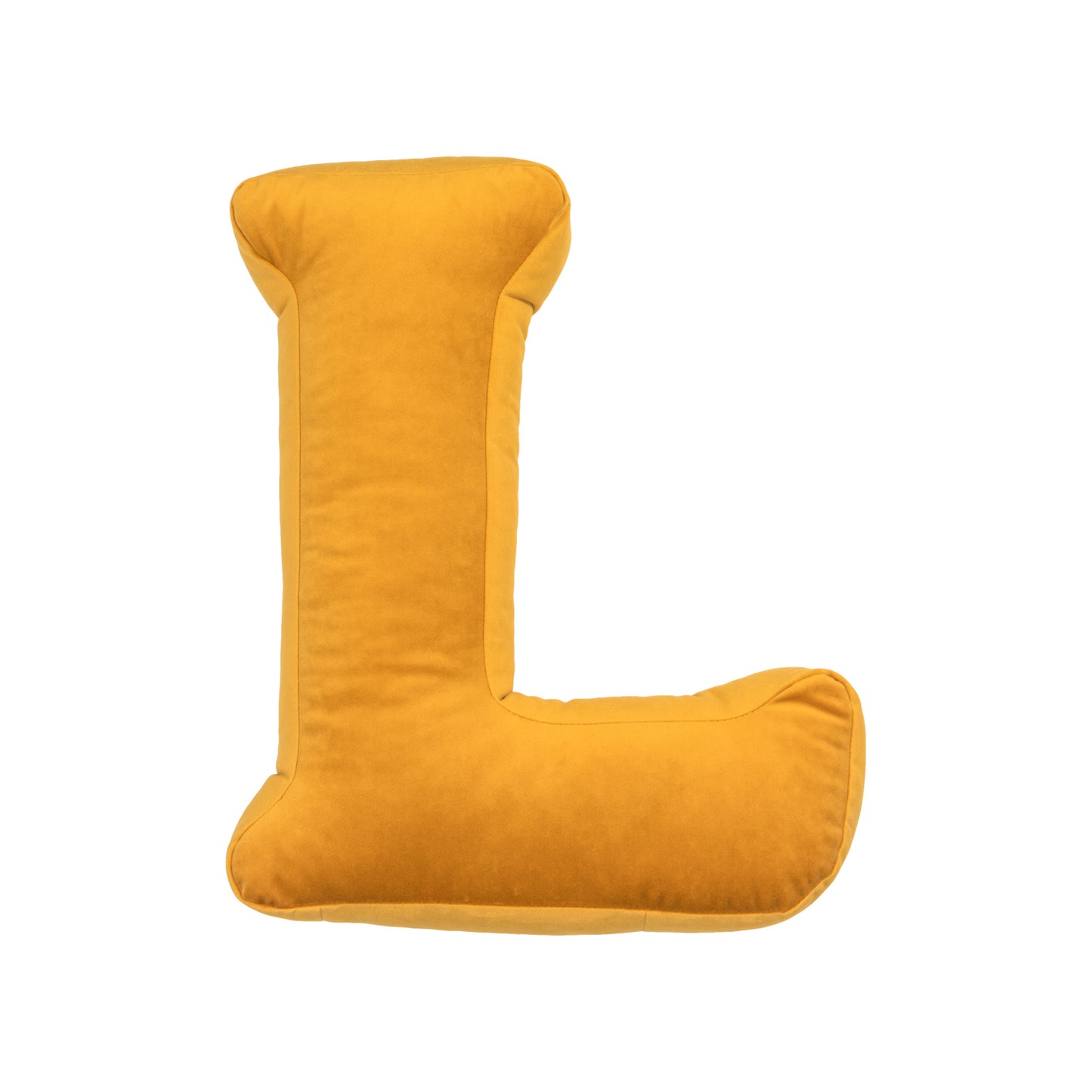 Poduszki literka welurowa L żółta od Bettys Home