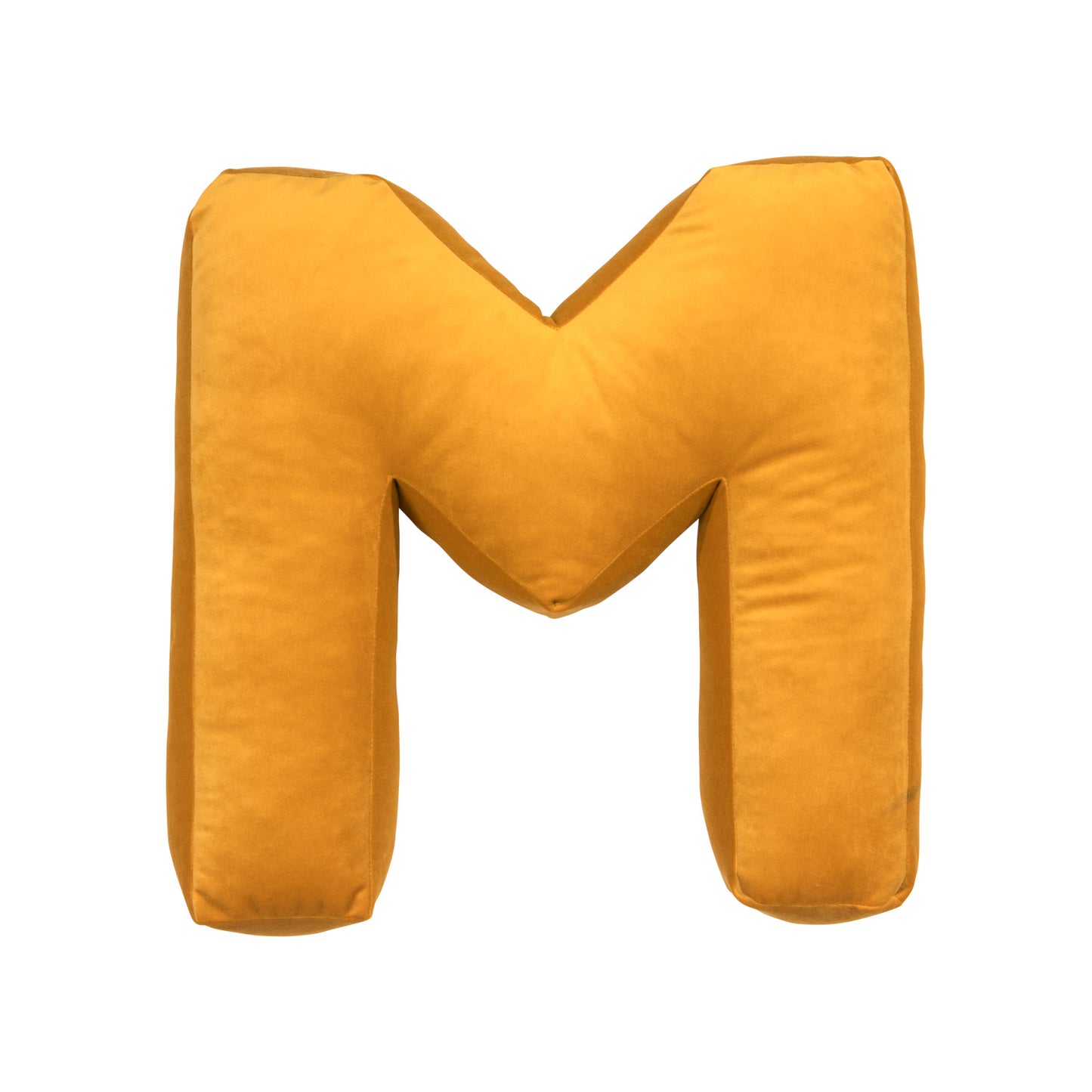 Poduszka literka welurowa M żółta od Bettys Home 