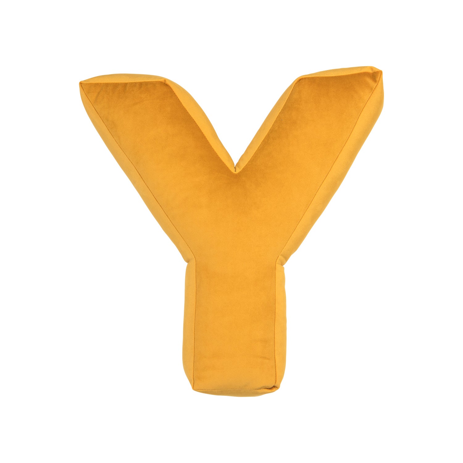 Poduszka literka welurowa Y żółta od Bettys Home