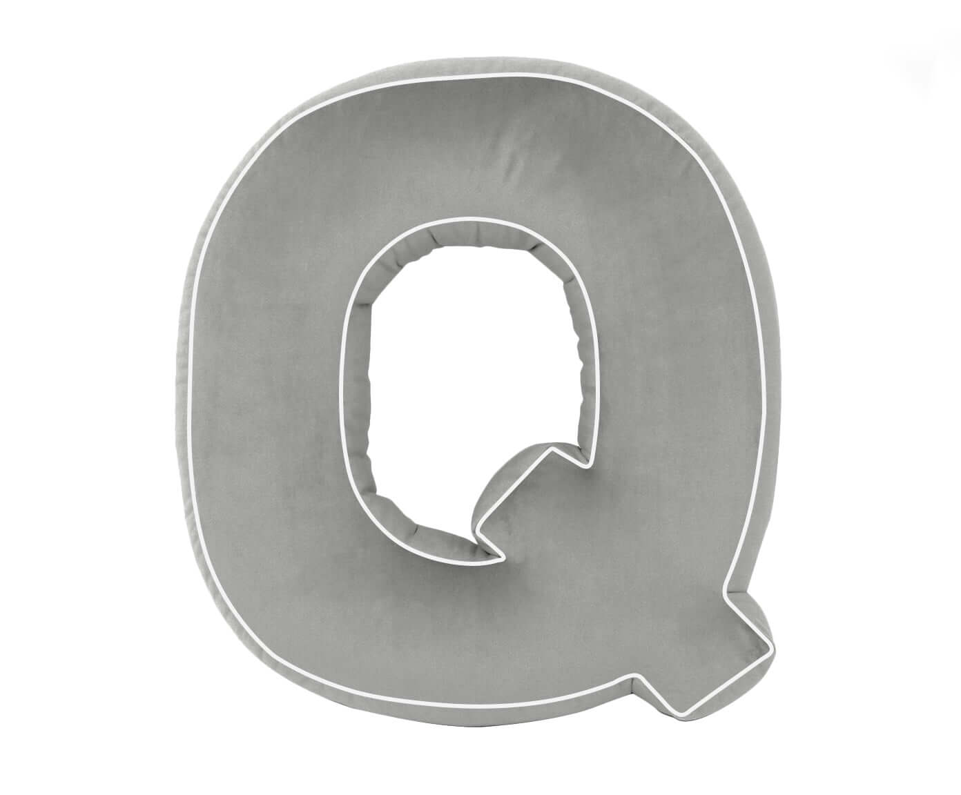 Bawełniana poduszka literka Q