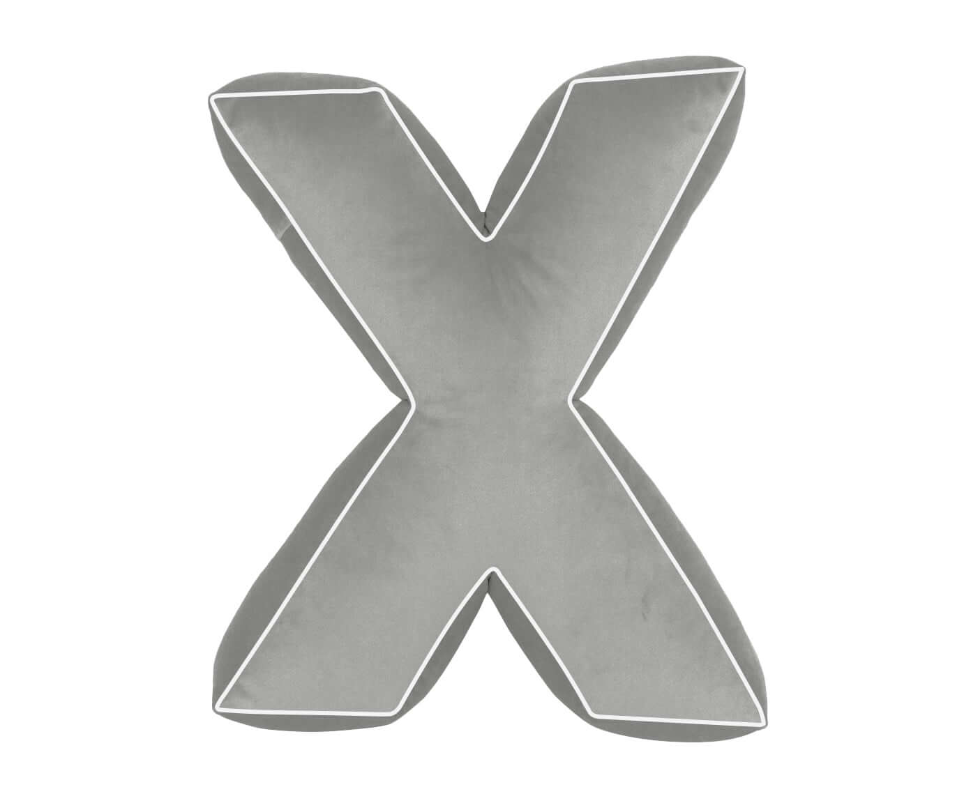Bawełniana poduszka literka X