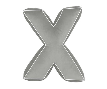 Bawełniana poduszka literka X