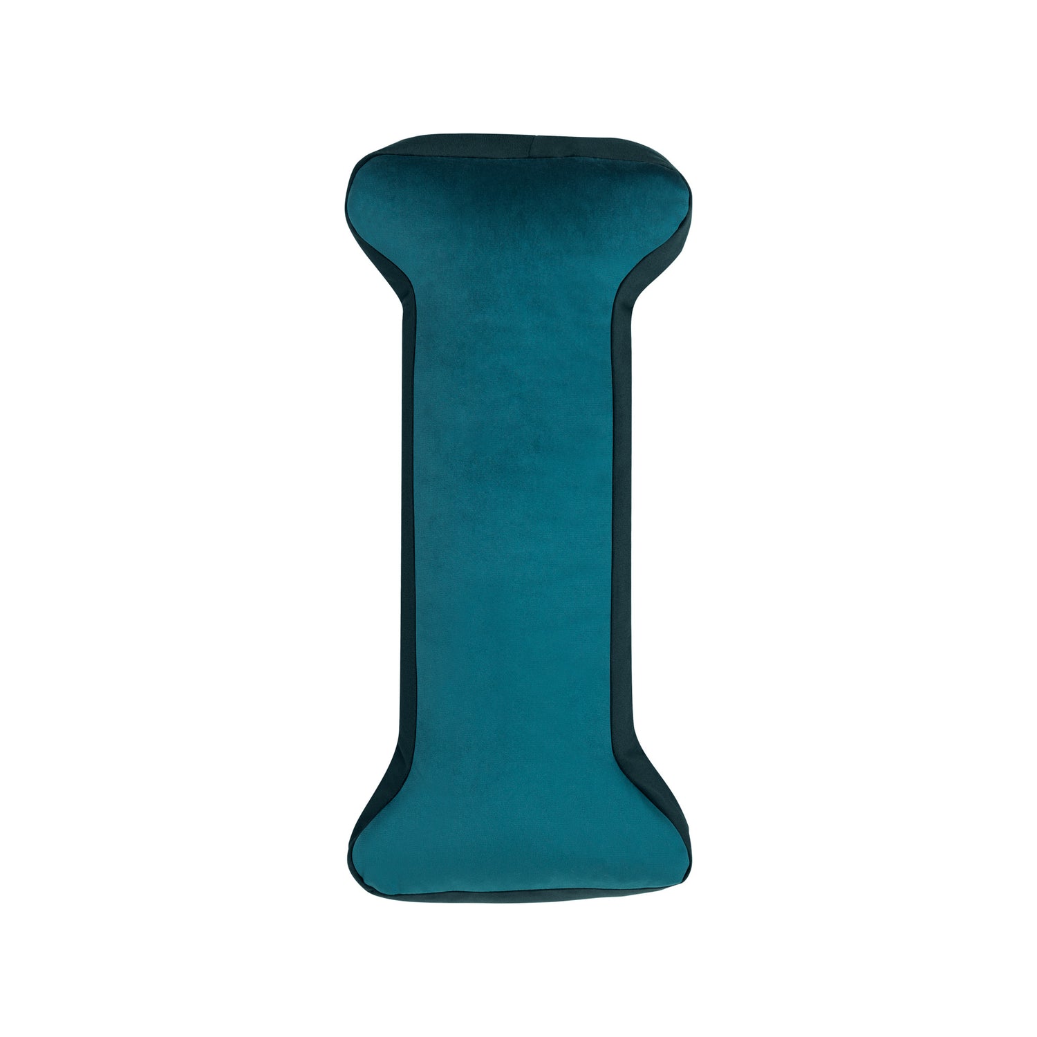  Velvet Poduszka Litera Poduszka I Zielione. Poduszka w kształcie litery. Produkt ręcznie robiony.